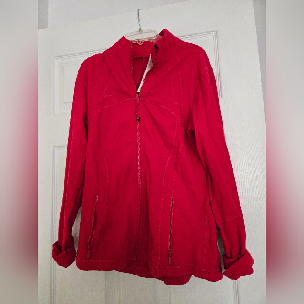 Red Lululemon Define Jacket